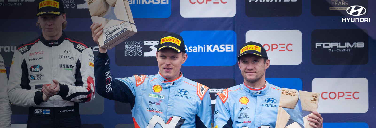 Hyundai asegura el tercer lugar del podio en el Rally de Chile