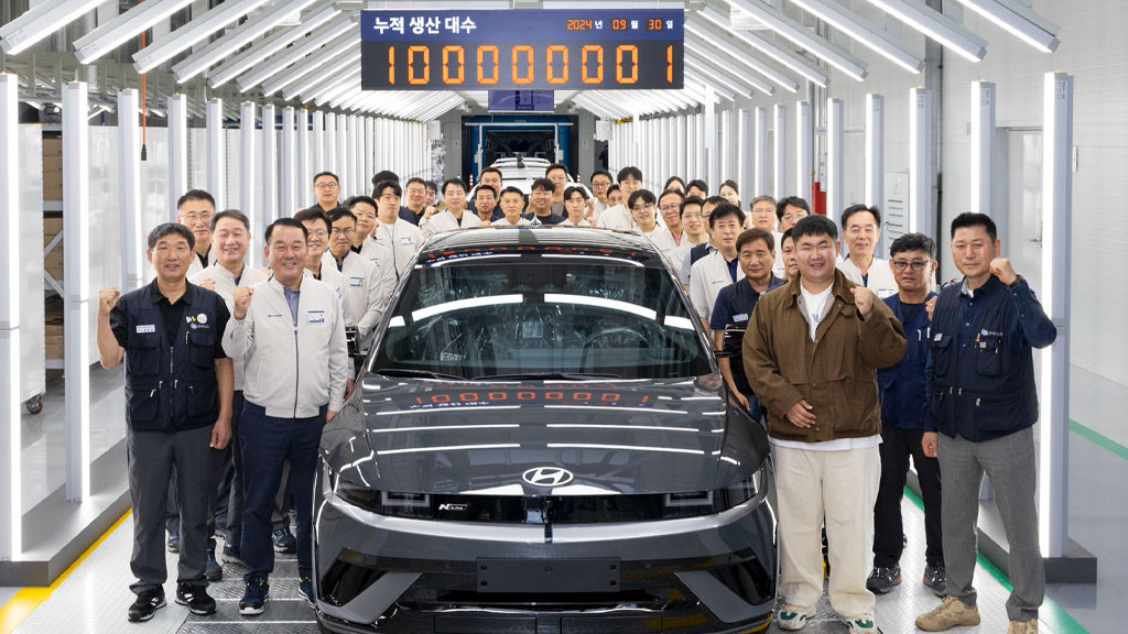 Celebración de producción de 100 millones de unidades Hyundai